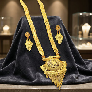 Wholesale 14K 18K 24K Micron Gold Plated Forming Long Necklaces Traditional Long Jewelry Set Brass Gold Fashion Long Necklaces - Product Image 2