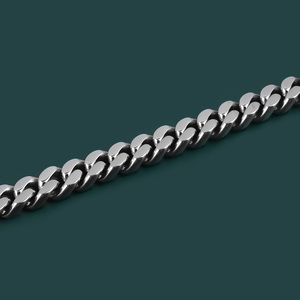 Urban Stainless Steel Jewelry Mens <b>Titanium</b> Plating Cuban Link Bracelet Hip Hop Mens Chunky Miami Cuban Bracelets - Product Image 5