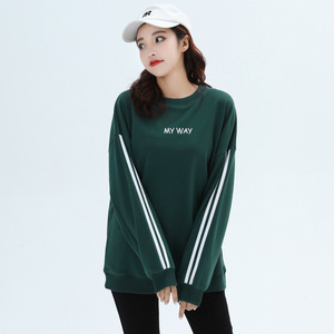 Sudadera Personalizada para Mujer, Prenda de Punto de Manga Larga con Rayas y Estampado My Way, Ropa Casual - Product Image 3