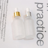 Botol Kaca Grosir Botol Tincture Kosong 30ml 1oz Botol Minyak Esensial Kaca Buram dengan Kotak