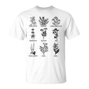 Camiseta de herbolista para mujer, diseño de hierbas para la salud reproductiva, diseño de amante de las plantas - Product Image 1