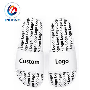 2025 mejor precio verano <span class=keywords><strong>goma</strong></span> <span class=keywords><strong>hormiga</strong></span> slip punta abierta Slide sandalia logotipo personalizar zapatillas blancas - Product Image 3