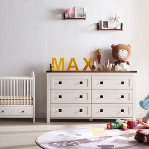 Sang Trọng Hiện Đại Ngực Ngăn Kéo Phong Cách Đất Nước Thiết Kế Tùy Chỉnh Bán Buôn Cho Phòng Ngủ Phòng Khách Bệnh Viện Với Kim Loại Xử Lý Ngăn Kéo - Product Image 3