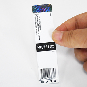 Etiqueta estampada de holograma con logotipo personalizado en rollo, código <span class=keywords><strong>QR</strong></span>, pegatina estampada de holograma al azar - Product Image 6