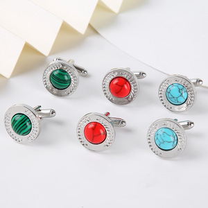 Nhà Máy Trực Tiếp Thời Trang Mới Vòng Hợp Kim Khuy Măng Sét Người Đàn Ông Phong Cách Của Khuy Măng Sét Phụ Kiện Cho Tiệc - Product Image 2