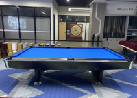 Hochwertiger Massivholz-Schiefer-Billardtisch 8ft 9ft Vollgröße Professioneller Amerikanischer Poolbillardtisch für Clubnutzung