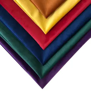 उच्च गुणवत्ता भारी हॉलैंड Samtstoff कपड़े 160 रंग 100% पॉलिएस्टर मखमल कपड़े के लिए सोफे तकिया असबाब कपड़ा स्टॉक में