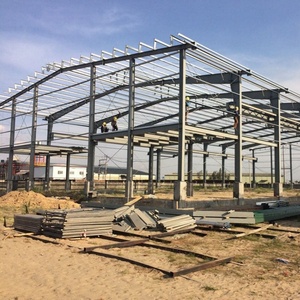 Magazzino industriale facile assemblato struttura in acciaio Hangar costruzione di moda prefabbricata in acciaio strutturale officina buon prezzo - Product Image 4