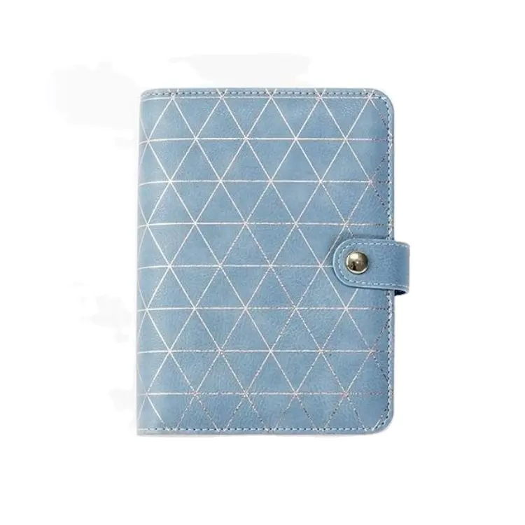 Elegante pequeno encadernação de couro portátil, fornecido pelo fabricante recarregável snap notebook