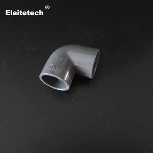 UPVC PVC 90 degree equal elbow plastic plumbing fitting for connecting water supply pipeline