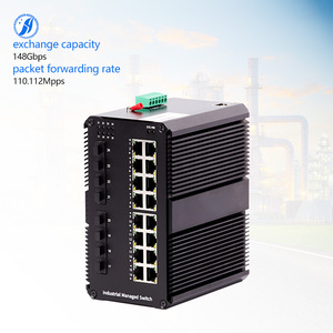 Công Tắc Quản lý cấp công nghiệp L2 8 quang 16 cổng điện chống nhiễu cho các nhà máy điện mạng lưu trữ lạnh - Product Image 1