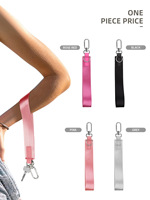 Porte-clés personnalisé avec impression, porte-monnaie, dragonne courte épaisse en nylon, porte-badge d'identification, cordon de poignet pour clés