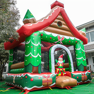 Castillo Inflable Navideño para Exteriores, Brincolín, Casa de Muñeco de Nieve, Juegos Inflables para Fiestas Infantiles - Product Image 2