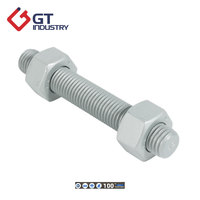 Carbon Steel Stud Bolt M14-M36 DIN976 Fully Thread Metric Hot Dip Galvanized SA540 B23 Thread Rod for Refinery Project Industry