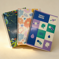 Carnet à spirale premium A5, 200 pages lignées, pour l'école, le bureau, fournitures de papeterie en gros, journal, écriture, notes