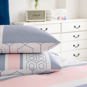 Set di Biancheria da Letto di Lusso Ecologico <span class=keywords><strong>per</strong></span> Tutte le Stagioni, Copripiumino Reversibile in Microfibra Ultra Morbida, Set da 3 Pezzi con Motivi Geometrici - Product Image 5