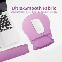 Repose-poignet ergonomique, tapis de bureau personnalisé, repose-tout-petits pour clavier, tapis de souris antidérapant en gel, tapis de souris de jeu à motif de dessin animé, ensemble pour le bureau, en stock