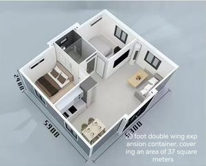 Casas de contenedores de viviendas prefabricadas PersonalizableSmall HouseApplicable ToVilla, residencia familiar, <span class=keywords><strong>alquiler</strong></span> comercial, camping-hotel - Product Image 3