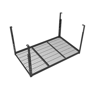 Garage overhead storage rack adjustable organization system ceiling storage platform