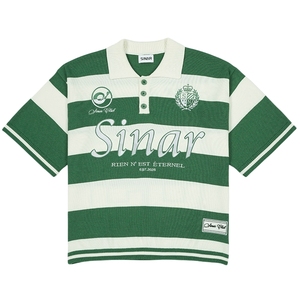 Custom LOGO Sweater <strong>Men</strong> Short Sleeve Casual CrewNeck Knitwear Football Stripe Jumper Knit <strong>Polo</strong> <strong>Shirts</strong> Knitted Jersey <strong>Men</strong> Sweater - Product Image 1