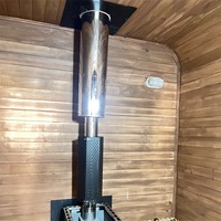 Harga Pabrik Langsung Pemanas Sauna Uap Kayu Bakar Luar Ruangan 6kw Stainless Steel dengan Panel Kontrol Komputer untuk Villa