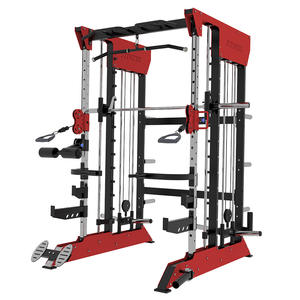 250 किलोग्राम टिकाऊ लौह धातु पार-ओवर स्मिथ प्रशिक्षण स्टेशन शरीर के निर्माण और व्यायाम के लिए बहुक्रियाशील फिटनेस उपकरण - Product Image 2