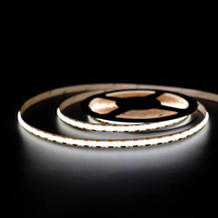 SHINESKY Strip Cob Led warna tunggal, 480 Led IP20/IP65/IP67 8mm 5 W/M DC5V 5M/lampu gulung bersertifikat CE/UL/RoHS