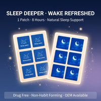 Service OEM ODM HLK, fabricant professionnel de patchs de sommeil personnalisés avec logo, à la lavande, à la camomille et au citron, certifiés CE, durée de conservation de 2 ans