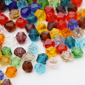 حبات كريستالية جديدة بألوان كريستالية كبيرة بمواجهة كتلة Bicone 4 حبات كريستال للزينة - Product Image 4
