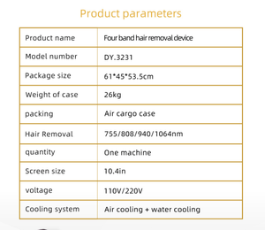 Appareil d'épilation au laser à diode 4 longueurs d'onde OEM abordable, portable, avec refroidissement par glace, indolore, pour usage domestique, à poignée unique - Product Image 5