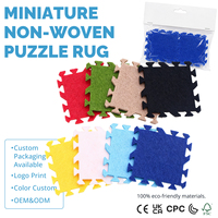 Tapis puzzle miniature personnalisé en gros d'usine ODM OEM, tapis de sol DIY, jouet modèle maison de poupée, décoration de scène miniature faite à la main