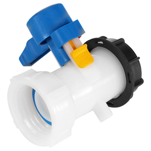 HT联轴器DN40 62毫米500l 1000l二手Ibc手提袋水箱适配器螺纹塑料2在Ibc蝶阀 - Product Image 1