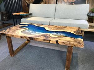 Tablero de madera sólida respetuoso con el medio ambiente con resina epoxi hecho en Vietnam Color y forma personalizados para uso residencial y comercial - Product Image 2