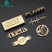 Etiquetas de metal personalizadas con logotipo, accesorios de hardware, bolsas, etiquetas de placa de metal con logotipo para ropa