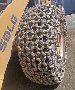 26.5 r25 26.5-25 Mining Working Loader catena di protezione pneumatici catena da neve per pneumatici OTR catene per pneumatici usati