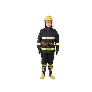 Costume de pompier ignifuge durable de lutte contre l'incendie de Nomex avec 3 couches