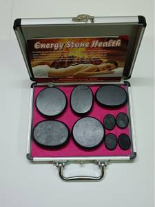 9-Piece Mini Body <b>Massage</b> Stone <b>Set</b> Automatic Constant Temperature SPA Volcanic Energy Stone Heating Box Cross-Border Export - Product Image 2