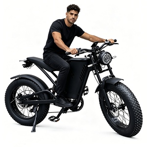 <span class=keywords><strong>Vélo</strong></span> Électrique Tout-Terrain Rétro à Pneus Larges, Haute Performance, 500W 48V, Cadre en Acier, pour Adultes, VTT Urbain – Meilleures Ventes - Product Image 1