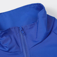 Veste de baseball réfléchissante à col montant coupe-vent pour homme, style universitaire, noir et bleu, vintage, pour le sport et le jogging