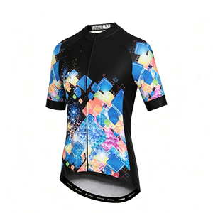 OEM LadiesGraphic Cycling Suit Multiple Colorful Design Options with Fully Customizable Jersey Pants Shock Absorb <b>Cushion</b> - Product Image 1