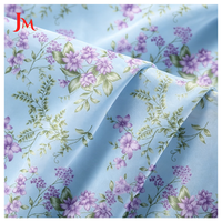 Nouveau design, tissu en polyester chiffon tissé respirant à imprimé floral numérique personnalisé pour robe et jupe femme