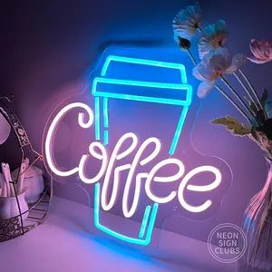 Coffee Neon Sign Custom LED Neon Light Sign Art Wall Sign per Beer Bar Club Bedroom Hotel Pub Cafe Wedding Birthday Party Gifts