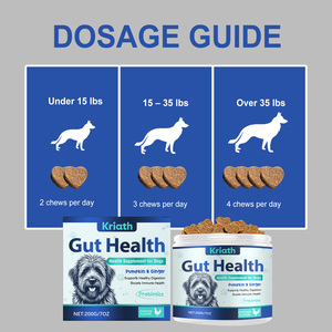Dogs Gut Health <strong>Chews</strong> 200g Pumpkin <strong>Ginger</strong> Probiotics Supports Healthy Digestion Gut Health Factory Direct Supply Pet Supplements - Product Image 3