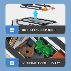 393 PCS Travel Tailer <span class=keywords><strong>Building</strong></span> <span class=keywords><strong>Block</strong></span> Set <span class=keywords><strong>Building</strong></span> Blocks Creative Office <span class=keywords><strong>Table</strong></span> Ornaments Car - Product Image 5