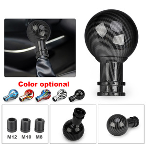 Poignée de levier de vitesse en acrylique pour voiture, rouge et blanc, ergonomique, ronde, pour véhicules à transmission manuelle - Product Image 2