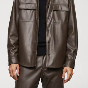 Pantalon en cuir léger décontracté élégant pour homme Vente en gros Prix bas Qualité supérieure Pantalon en cuir pour homme d'extérieur - Product Image 4