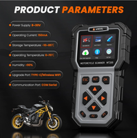 Lector de Códigos para Motocicletas ANCEL MT200, Escáner de Diagnóstico Multimarca para Honda, Yamaha, BMW, KTM con Prueba de Batería y Limpieza de Inyectores