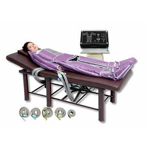 Masajeador de Ondas de Aire B-8320T Morado, Reafirmante de Cuerpo Completo, Dispositivo de Belleza Multifuncional para Uso Doméstico, Enchufe Estadounidense 100-240V - Product Image 1