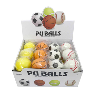 Mini ballon anti-stress en PU personnalisé avec logo, 6 cm, émoticônes à presser, ballon anti-stress, ballon en mousse, football, basketball pour enfants - Product Image 4