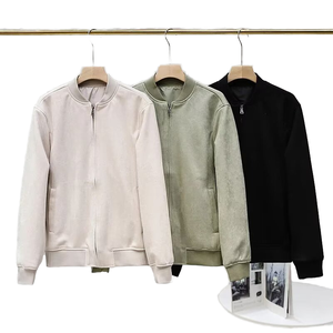 Veste bomber décontractée à col montant et fermeture éclair pour homme, nouvelle mode automne-hiver 2025, style vintage, manches régulières, respirante - Product Image 1